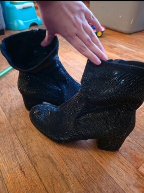 torrid Black Rhinestone Ankle Booties